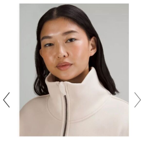 NWT , Lululemon Thick‎ Fleece 1/2 Zip Pullover , White Opal , SIZE:XS/S - Picture 5 of 8